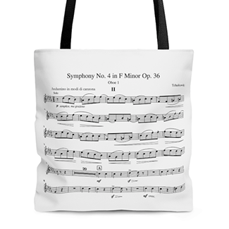 Sheet Music Tote Bag